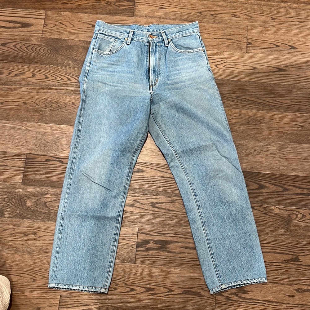 Goldsign straight leg ankle jeans